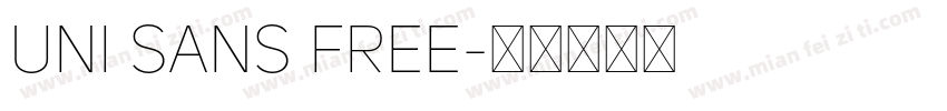 Uni Sans Free字体转换
